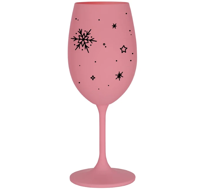 ZIMĚNKA - ružový pohár na víno 350 ml