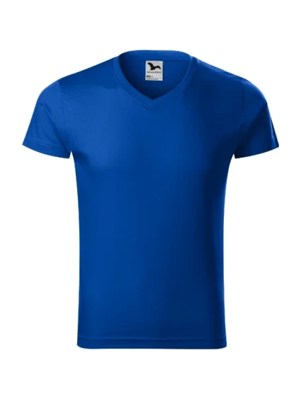 Slim Fit V-neck tričko pánské královská modrá Slim Fit V-neck tričko pánské královská modrá