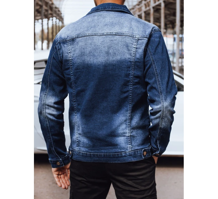 Pánská džínová bunda tmavě modrá model 21977398 - Dstreet
