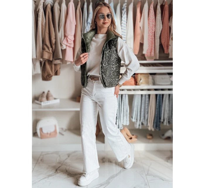 Dámska krátka obojstranná vesta CHIPUFF zelená FashionStreet TY4824 Dámska krátka obojstranná vesta CHIPUFF zelená FashionStreet TY4824