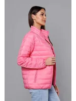 Ľahká ružová prešívaná dámska bunda (58M23037-46)
