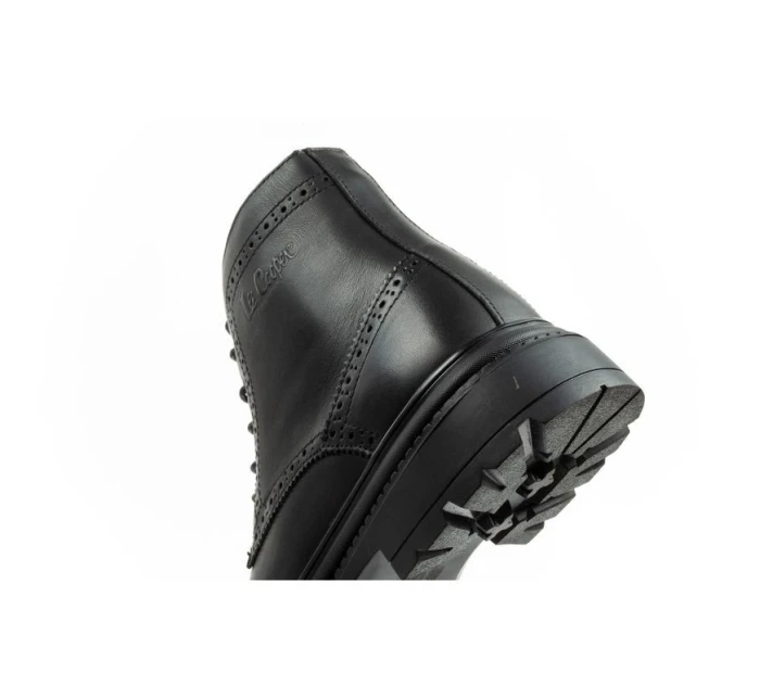 Lee Cooper pánske topánky sable topánky topánky smart kožené čierne