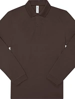 B&C My Polo 180 LSL Piqué – polokošeľa s dlhým rukávom 01.U425 roasted coffee