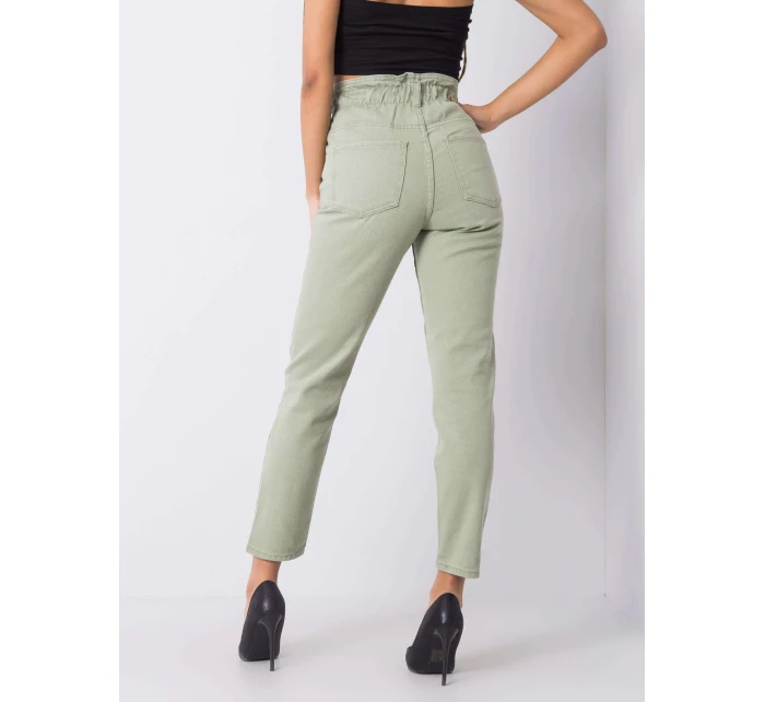 Džínsové nohavice 336 SP 2156.33P pistácie