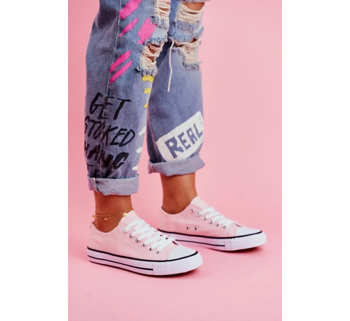 Dámské Klasické Tenisky Růžové Omerta