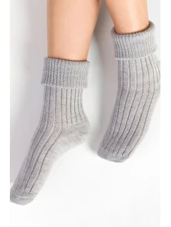 Dámske ponožky na spanie 067 svetlo šedá a svetlo modrá - Steven