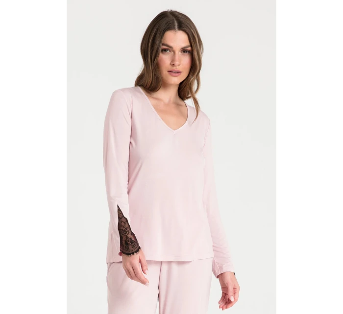Dámsky pyžamový top LA072 Powder Pink - LaLupa