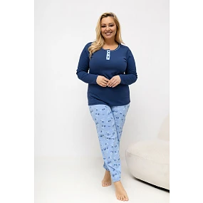 Pohodlné pyžamo pre plnoštíhly model 226132 Forever Pink