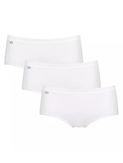 Dámske nohavičky Basic+ Midi 3P – WHITE – biele 0003 – SLOGGI