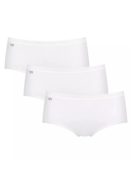 Dámske nohavičky Basic+ Midi 3P – WHITE – biele 0003 – SLOGGI Dámske nohavičky Basic+ Midi 3P – WHITE – biele 0003 – SLOGGI