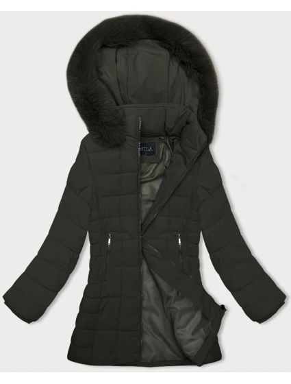 Dámska prešívaná zimná bunda v army farbe J Style (16M9119-136) Dámska prešívaná zimná bunda v army farbe J Style (16M9119-136)