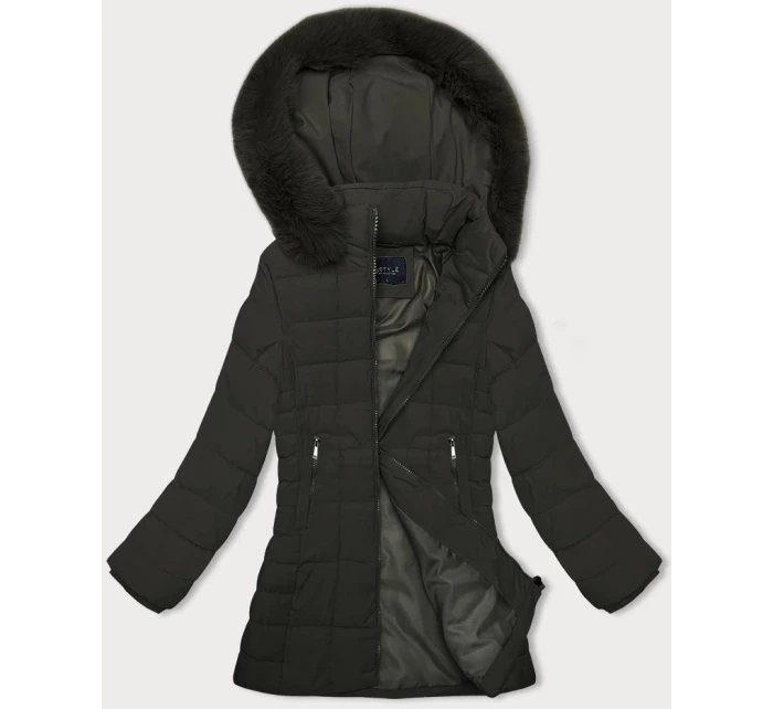 Dámska prešívaná zimná bunda v army farbe J Style (16M9119-136) Dámska prešívaná zimná bunda v army farbe J Style (16M9119-136)