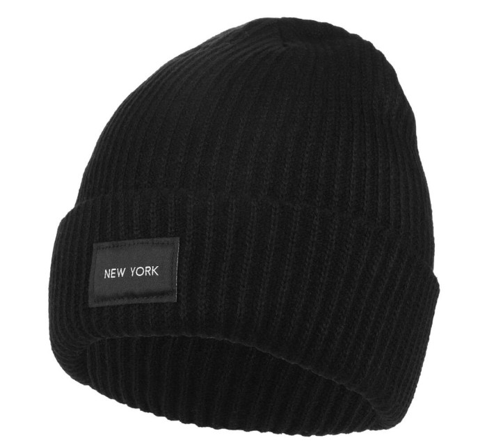 Dámska čiapka New York čierna pletená