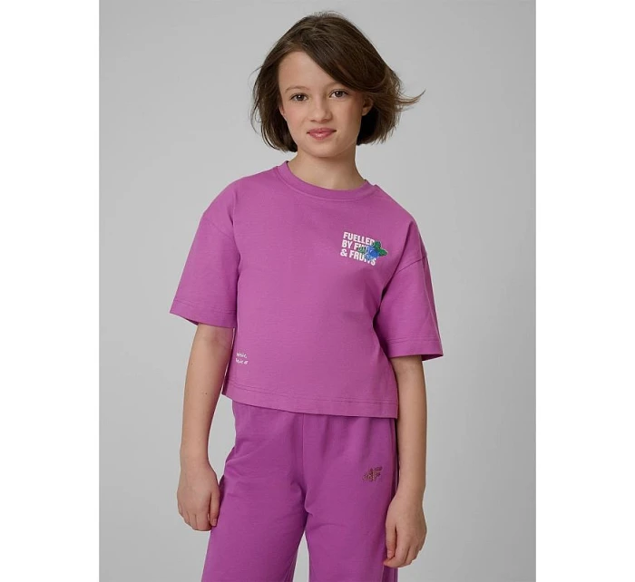 Dívčí volné tričko s potiskem model 22099331 - 4F