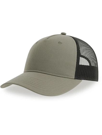 Atlantis Headwear Zion 5-panelová truckerová čiapka 33.0120 šedá/čierna Atlantis Headwear Zion 5-panelová truckerová čiapka 33.0120 šedá/čierna
