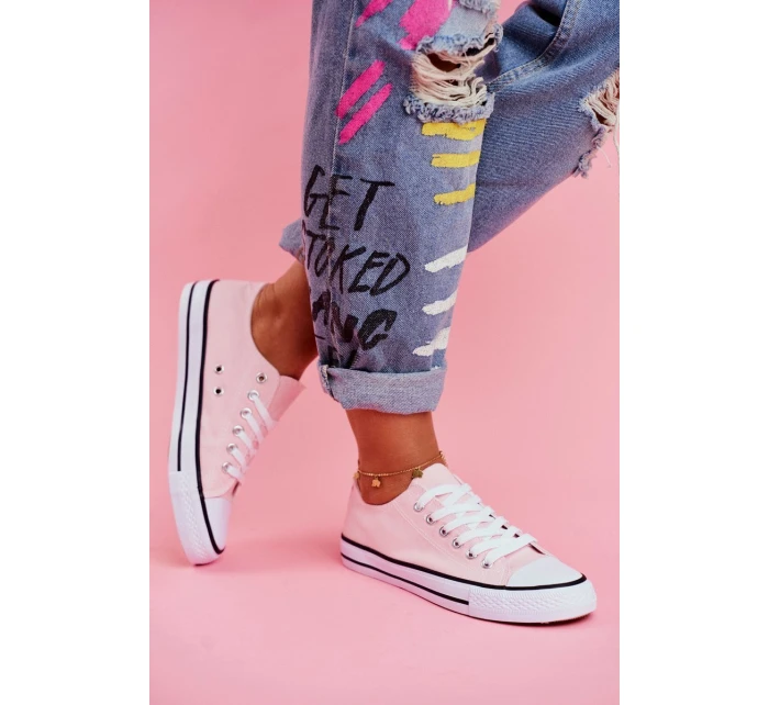 Damskie Klasyczne Trampki Różowe Omerta