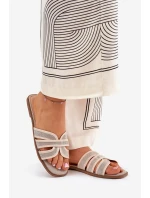 Klasické Dámské Plážové Pantofle Béžové model 21688725 - Boto