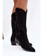 Kozačky Kovbojky Dámské Černé model 21821849 - Boto Kozačky Kovbojky Dámské Černé model 21821849 - Boto