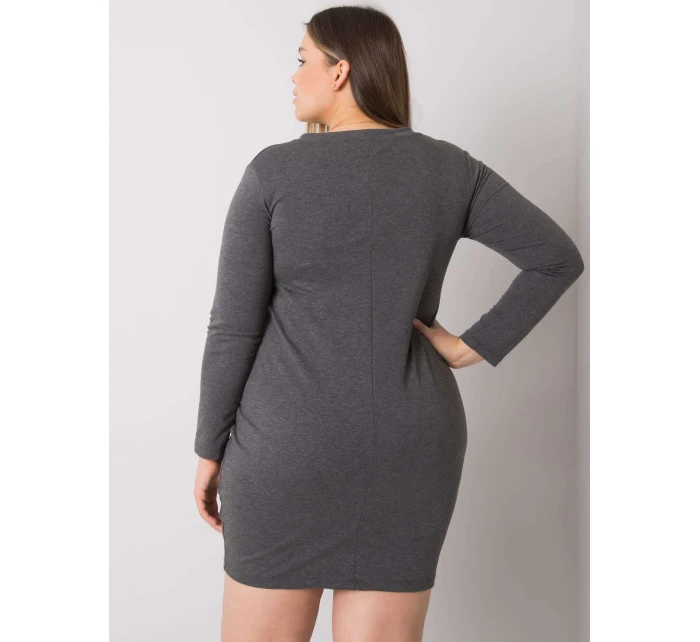 Šaty RV SK 7241.43 tmavo šedá Šaty RV SK 7241.43 tmavo šedá