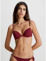 Dámská plavková podprsenka bikini bordó model 18354427 - Calvin Klein Dámská plavková podprsenka bikini bordó model 18354427 - Calvin Klein