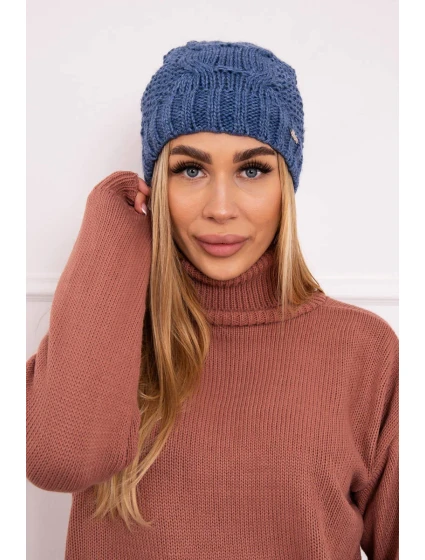 Fleecová čiapka Carolina K243 denim