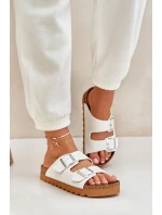 Klasické dámské pantofle Big Star model 21682548 bílé - Big Star Shoes Klasické dámské pantofle Big Star model 21682548 bílé - Big Star Shoes