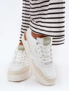 Sneakersy Damskie Na Platformie LEE EMMA WOMEN LOW 50251014.04L Beżowe