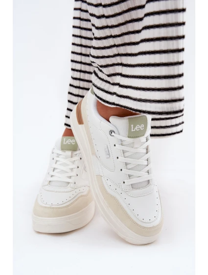 Sneakersy Damskie Na Platformie LEE EMMA WOMEN LOW 50251014.04L Beżowe