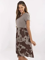 Šaty DHJ SK 253701.80 tmavo lila