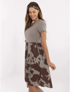 Šaty DHJ SK 253701.80 tmavo lila