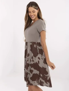 Šaty DHJ SK 253701.80 tmavo lila