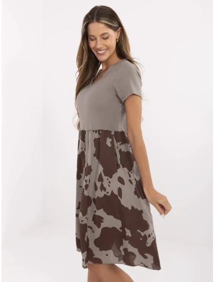 Šaty DHJ SK 253701.80 tmavo lila