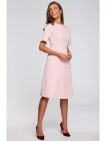 S240 Zavinovacie šaty - púdrové S240 Zavinovacie šaty - púdrové