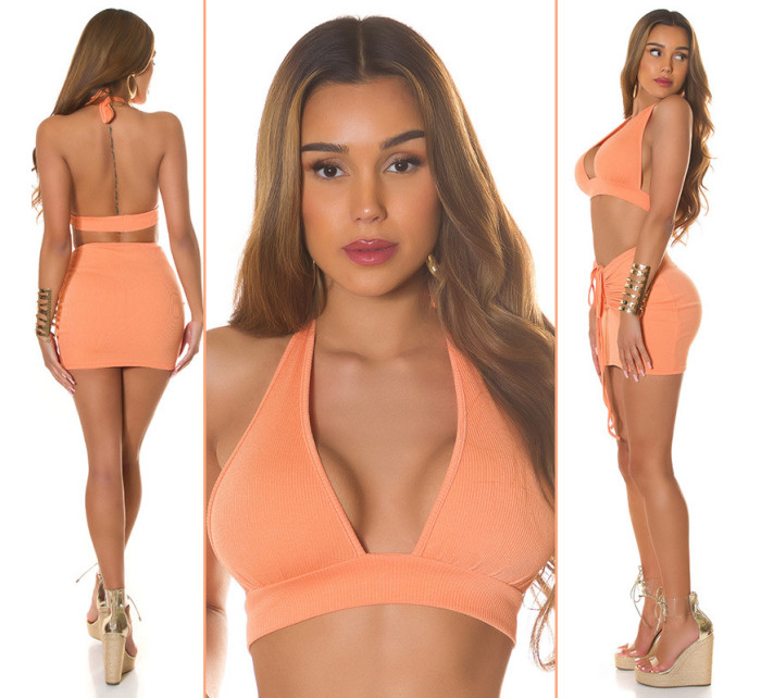 Sexy Koucla Musthave Neckholder Crop Top ribbed