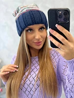 Dámska čiapka Feba K330 navy blue