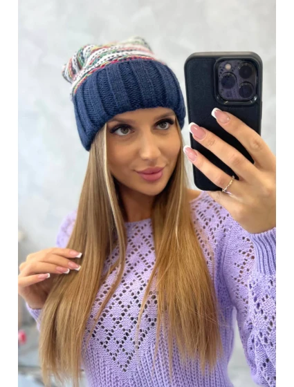 Dámska čiapka Feba K330 navy blue Dámska čiapka Feba K330 navy blue
