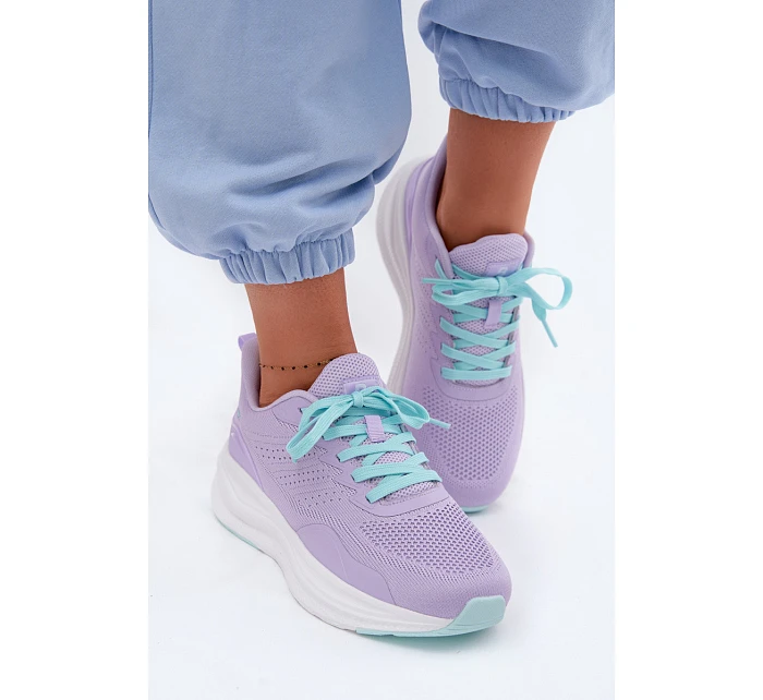Dámské sportovní boty na platformě Levandulové Gelirae