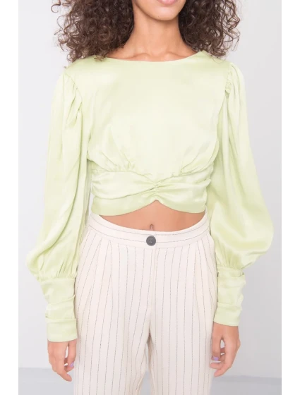Bluzka 15578 limonkowy Bluzka 15578 limonkowy