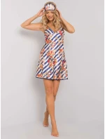 Nočná košeľa BR KN 1042 tmavo modrá a biela