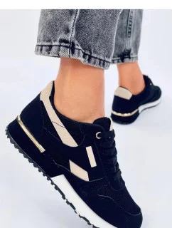 Dámská sportovní obuv model 19755478 Černá s béžovou - Inello