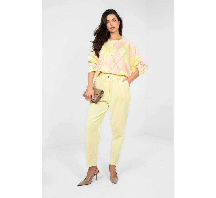 Šnúrové nohavice model 224840 Taliansko Moda