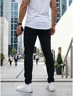 Pánske džínsy slim fit čierne FashionStreet UX4494 Pánske džínsy slim fit čierne FashionStreet UX4494