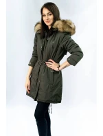 CIEPŁA DAMSKA PARKA ZIMOWA KHAKI model 21241757 - MHM CIEPŁA DAMSKA PARKA ZIMOWA KHAKI model 21241757 - MHM