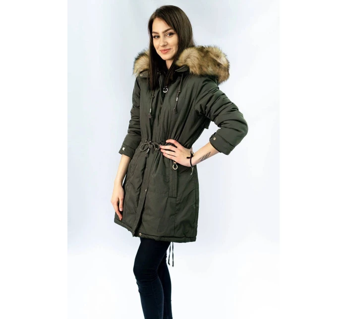 CIEPŁA DAMSKA PARKA ZIMOWA KHAKI model 21241757 - MHM CIEPŁA DAMSKA PARKA ZIMOWA KHAKI model 21241757 - MHM