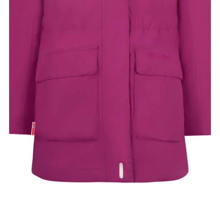 Dívčí nepromokavá růžová péřová bunda model 21350567 - Trollkids