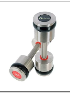 Chrómové činky 2x9 kg silikónové prvky HMS Premium HH09