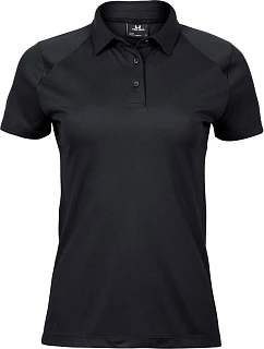 Tee Jays TJ 7201 Dámske luxusné športové polo 18.7201 čierne
