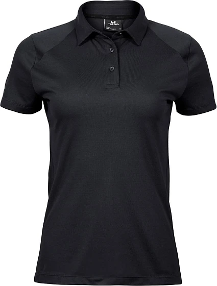 Tee Jays TJ 7201 Dámske luxusné športové polo 18.7201 čierne Tee Jays TJ 7201 Dámske luxusné športové polo 18.7201 čierne