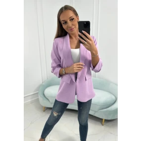 Bunda s klopami elegantná svetlofialová