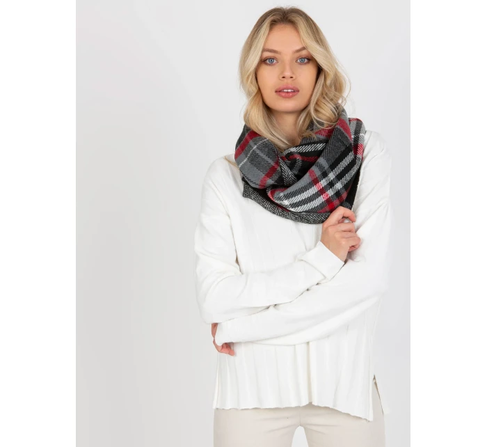 Tunelový šál AT KM 1402.20 šedá čierna